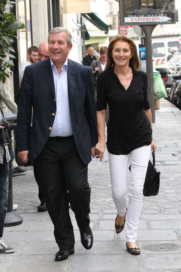 Cécilia et Richard Attias à Paris le 27 septembre 2011. 