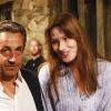 Nicolas Sarkozy et son épouse Carla Bruni à Ramatuelle le 3 août 2013.