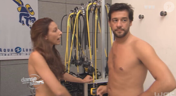 Titoff et Silvia Notargiacomo dans "Danse avec les stars 4" sur TF1. Le 12 octobre 2013.