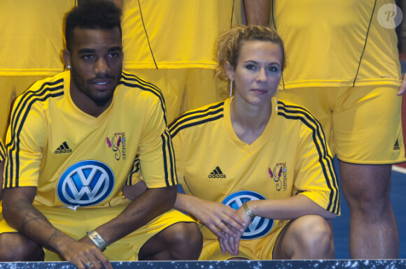 Lorie à la 7e édition du Foot Concert, au profit de l'association Huntington Avenir au Palais des sports de Lyon, le 12 octobre 2013.