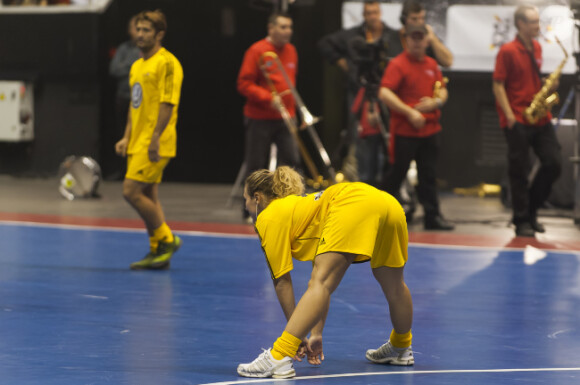 Lorie à la 7e édition du Foot Concert, au profit de l'association Huntington Avenir au Palais des sports de Lyon, le 12 octobre 2013.