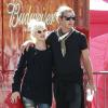 Gwen Stefani enceinte et son mari Gavin Rossdale à Lake Arrowhead, le 13 octobre 2013.