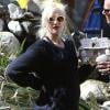 Gwen Stefani enceinte et son mari Gavin Rossdale emmènent leurs fils Kingston et Zuma au Pumpkin Patch a Lake Arrowhead, le 13 octobre 2013.