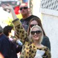 Gwen Stefani enceinte et son mari Gavin Rossdale emmènent leurs fils Kingston et Zuma au "German Festival" à San Bernardino, le 12 octobre 2013.