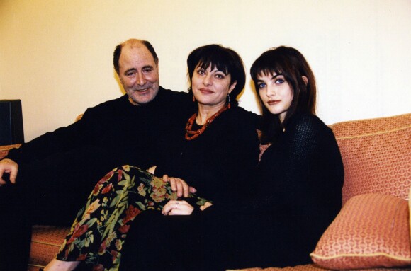 Michel Delpech et sa femme Geneviève avec Pauline à l'Olympia, décembre 2008.