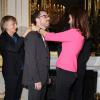 Joel et Ethan Coen lors de la cérémonie de remise des insignes de Commandeur de l'ordre des Arts et des Lettres à Ethan Coen et Joel Coen par Aurélie Filippetti au ministère de la culture à Paris, le 16 octobre 2013.