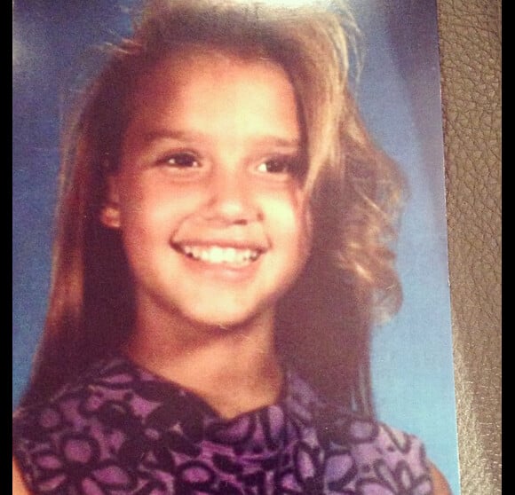 Jessica Alba à l'âge de onze ans. Photo postée sur sa page Instagram