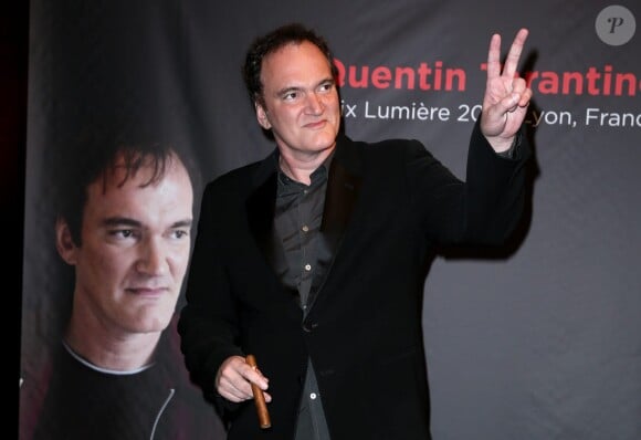 Quentin Tarantino lauréat du Prix Lumière 2013 le 18 octobre 2013 à Lyon.