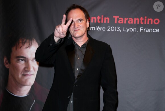 Quentin Tarantino lauréat du Prix Lumière 2013 le 18 octobre 2013 à Lyon.