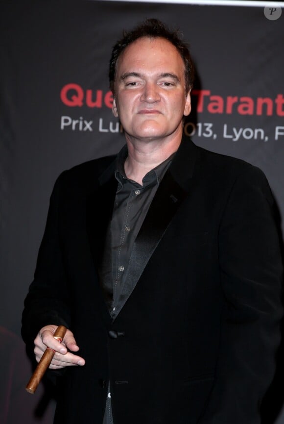 Le réalisateur Quentin Tarantino lauréat du Prix Lumière 2013 le 18 octobre 2013 à Lyon.