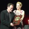 Quentin Tarantino reçoit le Prix Lumière 2013 le 18 octobre 2013 à Lyon.
