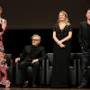 Uma Thurman, Harvey Keitel, Mélanie Laurent et Tim Roth réunis pour Tarantino - Remise du Prix Lumière à Quentin Tarantino lors du Festival Lumière à Lyon le 18 octobre 2013.