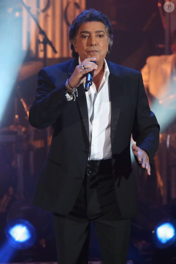 Exclusif - Le chanteur Frédéric François à l'enregistrement de l'émission "Les Annees Bonheur" qui sera diffusée le 2 novembre 2013.