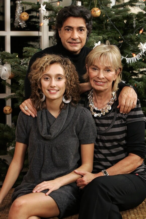 Frédéric François en famille à Antheit, en décembre 2007.