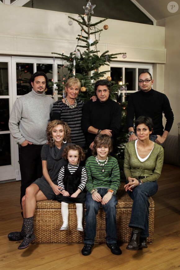 Frédéric François en famille à Antheit, en décembre 2007.