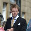 Hugh Grosvenor, ici lors d'un mariage chez le duc de Northuberland en juin 2013, a été désigné comme parrain du prince George, premier enfant du prince William et de Kate Middleton, lors de son baptême le 23 octobre 2013.