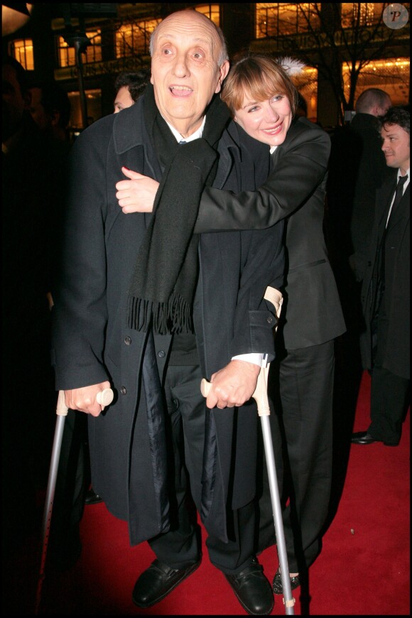 Pierre Tchernia et Julie Depardieu en 2008 pour la cérémonie des César.