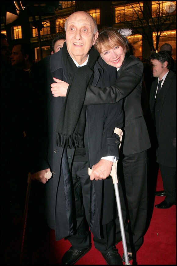 Pierre Tchernia et Julie Depardieu en 2008 pour la cérémonie des César.