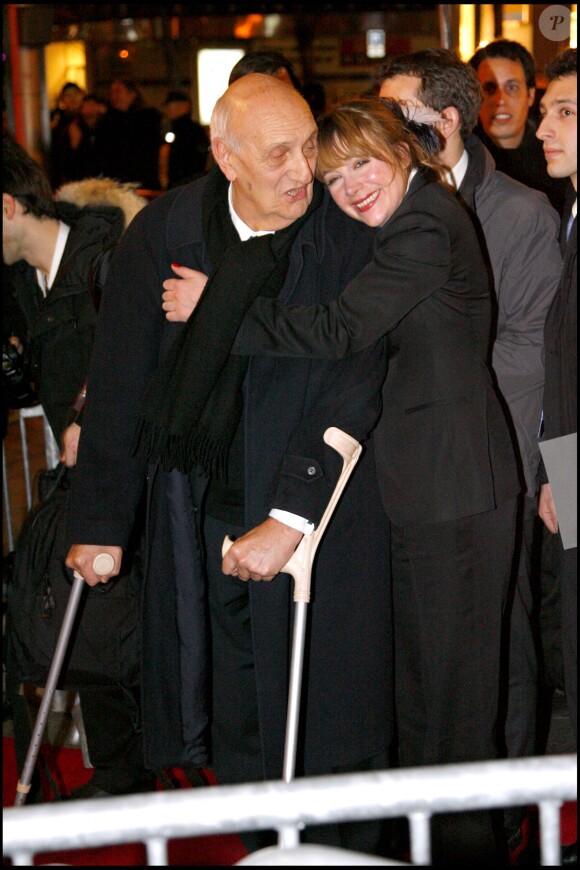 Pierre Tchernia et Julie Depardieu en 2008 pour la cérémonie des César.