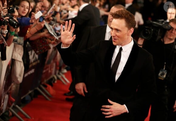 Tom Hiddleston lors de l'avant-première du film "Thor: Le Monde des ténèbres", au Grand Rex à Paris, le 23 octobre 2013.