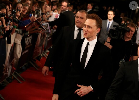 Tom Hiddleston lors de l'avant-première du film "Thor: Le Monde des ténèbres", au Grand Rex à Paris, le 23 octobre 2013.