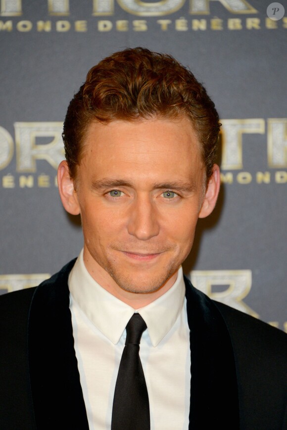 Tom Hiddleston à la première de Thor: Le Monde des Ténèbres au Grand Rex, Paris, le 23 octobre 2013.