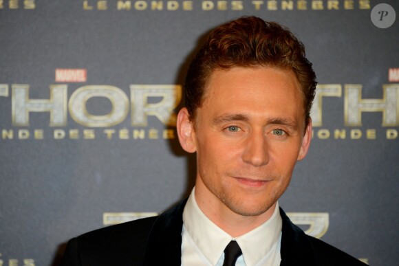 Tom Hiddleston à la première de Thor: Le Monde des Ténèbres au Grand Rex, Paris, le 23 octobre 2013.