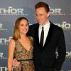 Natalie Portman et Tom Hiddleston à la première de Thor: Le Monde des Ténèbres au Grand Rex, Paris, le 23 octobre 2013.