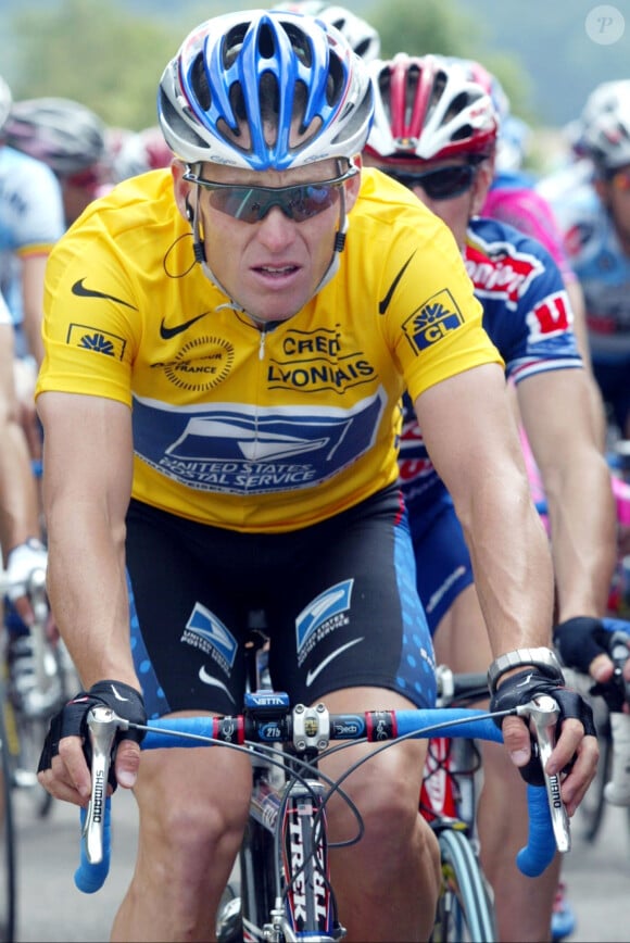 Lance Armstrong pendant le Tour de France 2002.