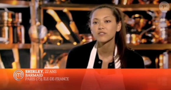 Shirley n'est pas une experte du navarin d'agneau (épisode 5 de MasterChef saison 4 - diffusé le vendredi 25 octobre 2013 sur TF1).