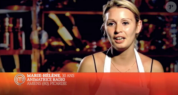 Marie-Hélène, candidate de MasterChef (épisode 5 de MasterChef saison 4 - diffusé le vendredi 25 octobre 2013 sur TF1).