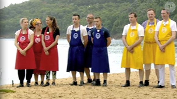 Pour cette épreuve, les candidats sont répartis en trois groupes de trois (épisode 5 de MasterChef saison 4 - diffusé le vendredi 25 octobre 2013 sur TF1).