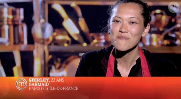 Shirley, candidate de l'émission (épisode 5 de MasterChef saison 4 - diffusé le vendredi 25 octobre 2013 sur TF1).