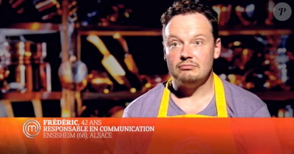 Frédéric, candidate de l'émission (épisode 5 de MasterChef saison 4 - diffusé le vendredi 25 octobre 2013 sur TF1).