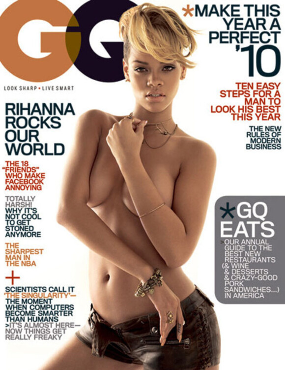 Rihanna en couverture de GQ en 2010