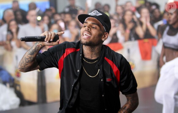 Chris Brown sur le plateau de l'émission "Today Show" à New York, le 30 août 2013.