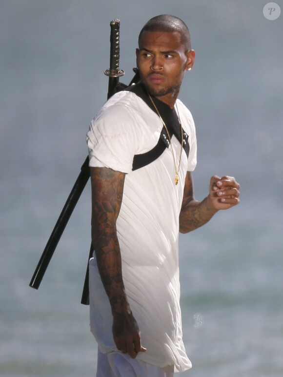 Exclusif - Chris Brown à Hawaï. Le 26 août 2013.