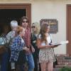 Billy Ray Cyrus et sa femme Tish avec leur fille Noah à Los Angeles, le 23 juin 2013.