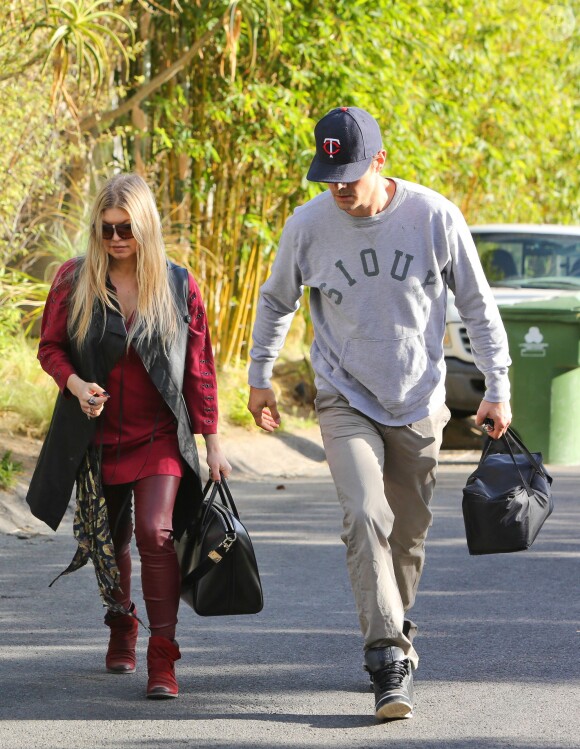Fergie et Josh Duhamel à Brentwood, le 28 octobre 2013.