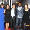 Romany Malco, Mary Steenburgen, Amy Baer, Laurence Mark, Curtis "50 Cent" Jackson, Sara Moonves, Leslie Moonves lors de la première du film Last Vegas au Ziegfeld Theatre à New York le 29 octobre 2013.
