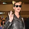 Katy Perry arrive à l'aéroport de Narita International, à Tokyo, le 30 octobre 2013.