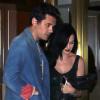 John Mayer et Katy Perry à la sortie du Sunset Tower Hotel de Los Angeles, le 24 juillet 2013.