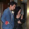 John Mayer et Katy Perry à la sortie du Sunset Tower Hotel de Los Angeles, le 24 juillet 2013.