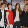 Laure Duthilleul, Karine Vanasse, Arly Jover et Virginie Efira à l'avant-première du film "En solitaire" au cinéma Gaumont Opéra à Paris, le 4 novembre 2013.