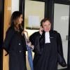 Sarah, la soeur d'Anissa Delarue, et Maitre Francis Szpiner (qui défend les intérêts d'Anissa Delarue) au tribunal correctionnel de Nanterre, le 5 novembre 2013.
