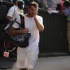 Juan Martin Del Potro après sa demi-finale de Wimbledon au All England Lawn Tennis and Croquet Club de Londres, le 5 juillet 2013