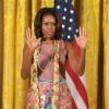 La jolie First Lady américaine Michelle Obama a eu droit à un cours de danse façon Bollywood lors d'une fête pour Diwali, à la Maison-Blanche, le 5 novembre 2013.