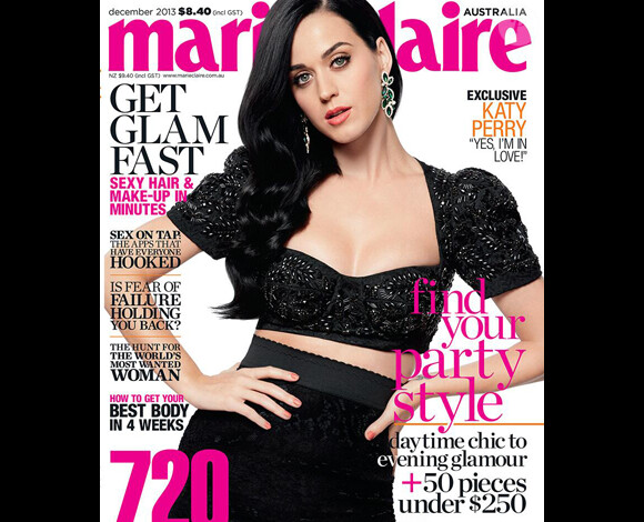 Katy Perry - Marie Claire du mois de décembre 2013.
