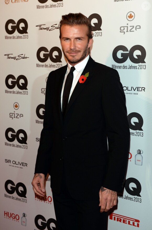 David Beckham lors de la cérémonie des GQ Men Of The Year Awards au Komische Oper de Berlin, le 7 novembre 2013