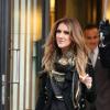 Céline Dion sort de son hôtel parisien, le 12 novembre 2013.